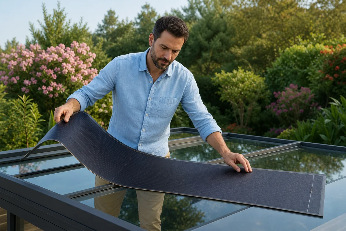 panneaux solaires amorphes
