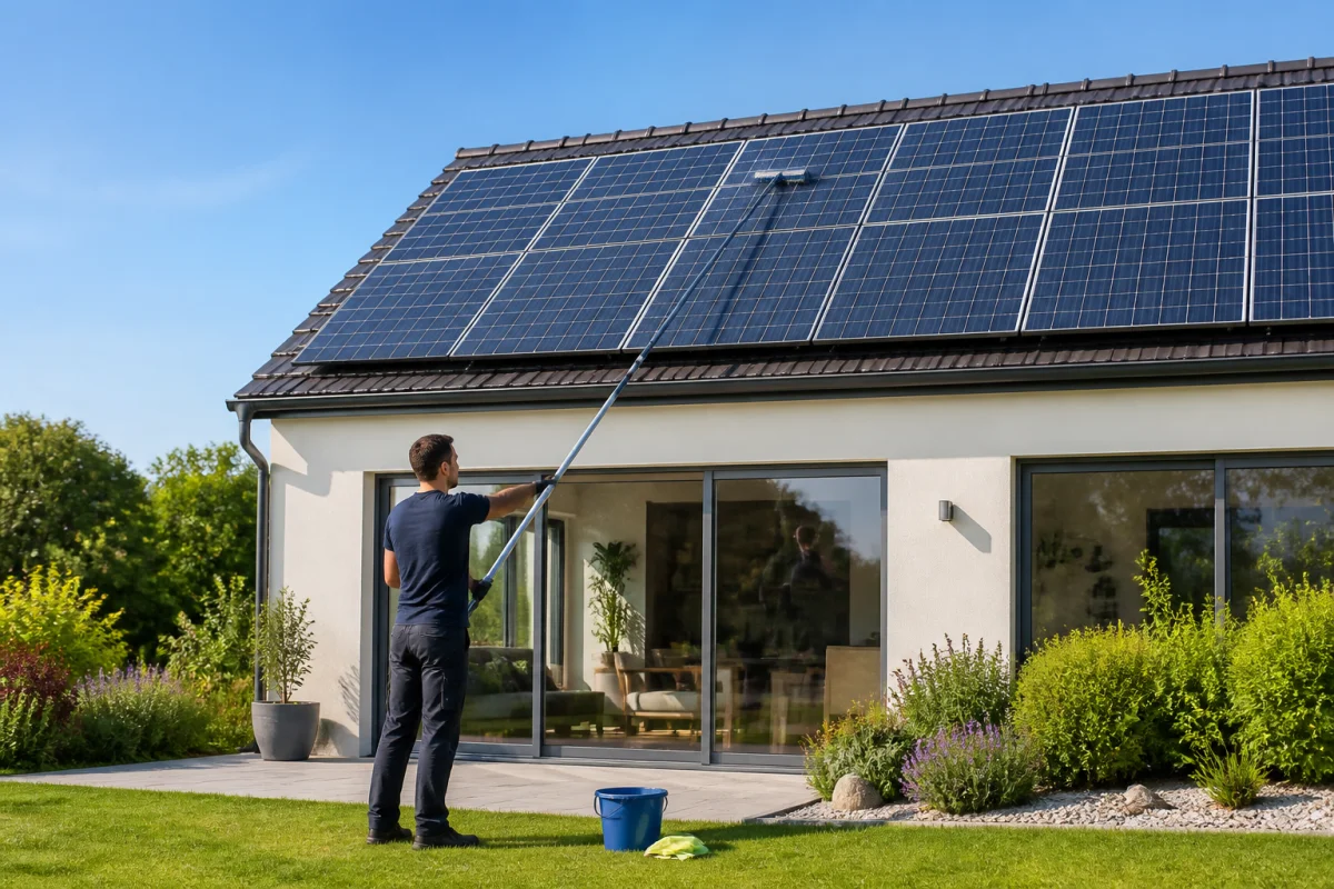 comment nettoyer panneau solaire
