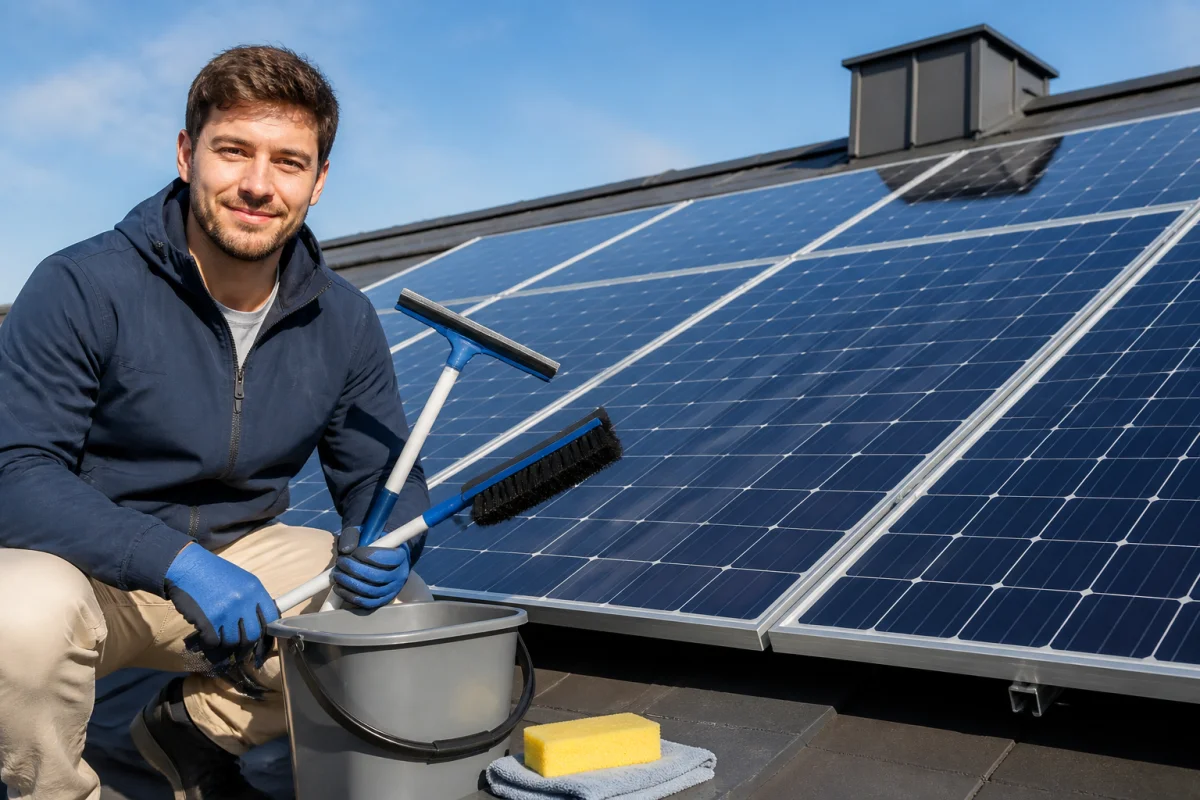 comment nettoyer panneau solaire