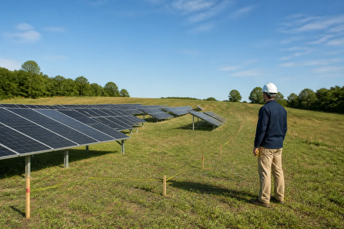 Installer des panneaux solaires au sol pour produire localement