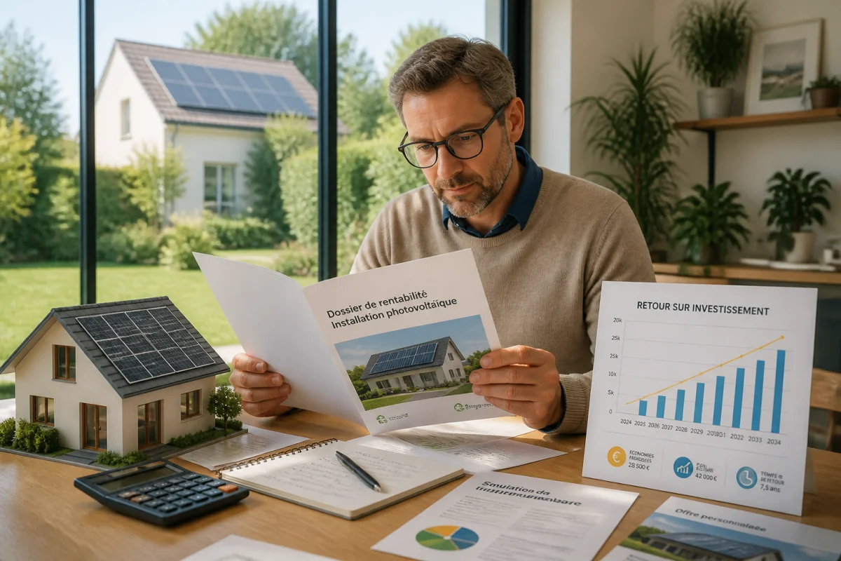 Rentabilité panneaux solaires maison