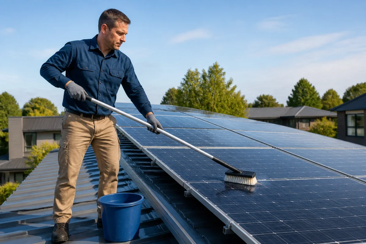Entretien des panneaux solaires pour garder une production fiable