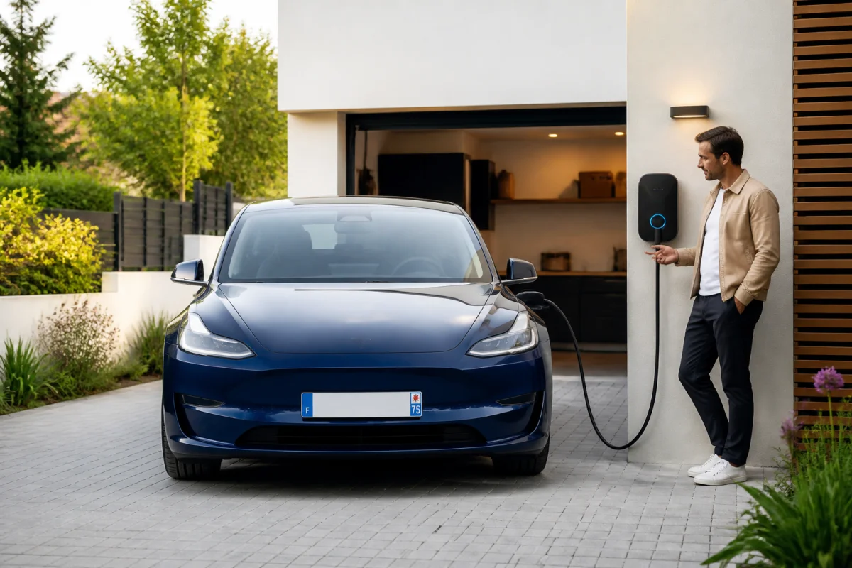 Recharge de voiture électrique à domicile