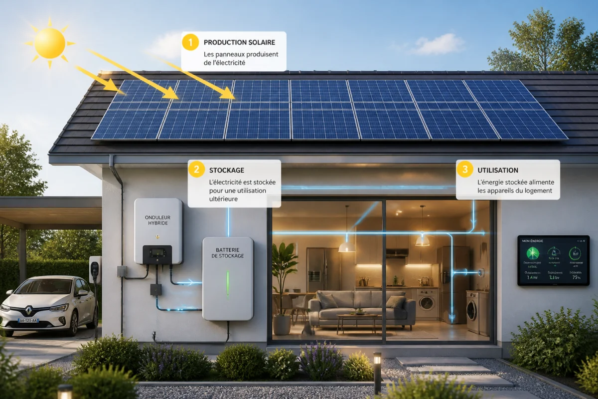 Batterie solaire pour maison et autoconsommation maîtrisée